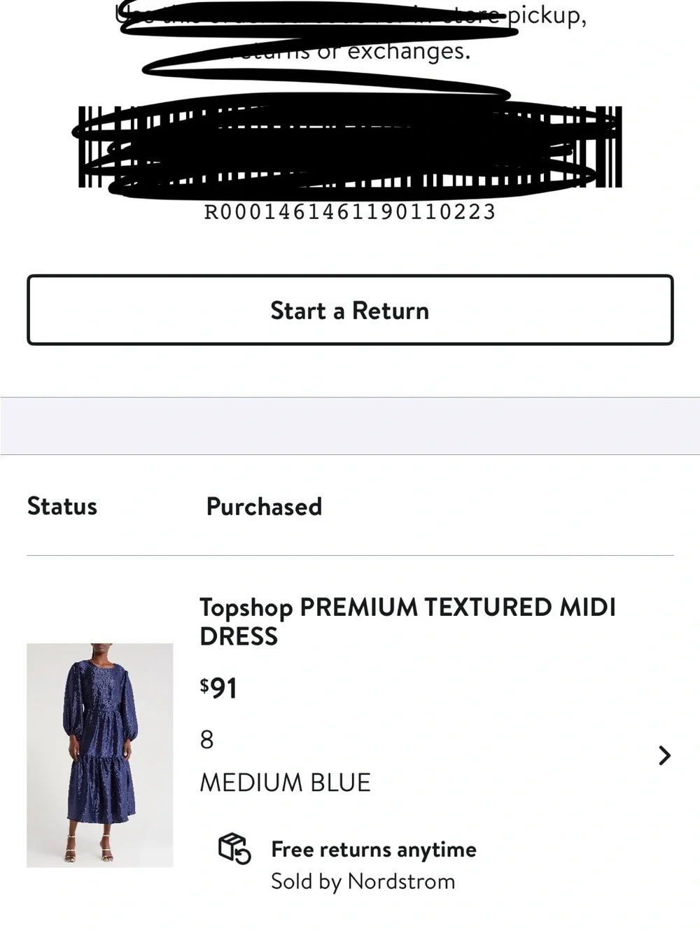 Topshop elegant navy
